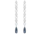 Swarovski Swarovski Lake Pierced Earrings, Multi-colored, Rhodium Plating Light Multi Rhodium-plated