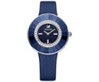 Swarovski Swarovski Octea Dressy Watch, Fabric Strap, Blue, Silver Tone Blue Stainless Steel