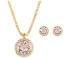 Swarovski Swarovski Flirt Set Pink Gold-plated