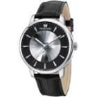 Swarovski Atlantis Limited Edition Automatic Men's Watch, Leather Strap, Black, Silver Tone