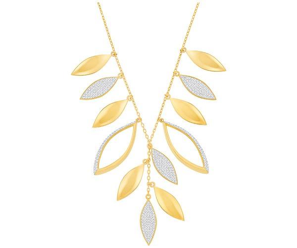 Swarovski Swarovski Grape Necklace, White, Gold Plating White Gold-plated