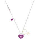 Swarovski Mine Heart Necklace, Multi-colored, Mixed Plating