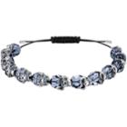 Swarovski Taddeo Bracelet, Blue, Ruthenium Plating