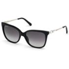 Swarovski Swarovski Sunglasses, Sk0189-01b, Black