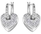 Swarovski Swarovski Even Dangling Pierced Earrings White Rhodium-plated