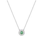 Swarovski Swarovski Forever Birthstone Necklace, August, Green, Rhodium Plating Green Rhodium-plated