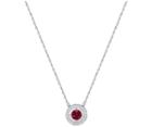 Swarovski Swarovski Forever Birthstone Necklace, January, Red Red Rhodium-plated