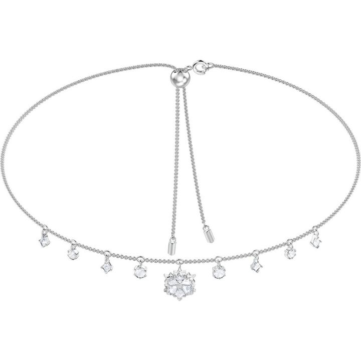 Swarovski Magic Necklace, White, Rhodium Plating