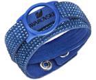 Swarovski Swarovski Slake Activity Crystal Bracelet Carrier Blue Stainless Steel