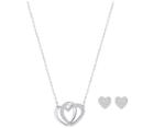 Swarovski Swarovski Dear Set, White White Rhodium-plated
