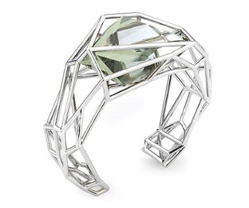 Swarovski Swarovski Atelier Swarovski By Fredrikson Stallard, Armory Medium Cuff, M Gray Rhodium-plated