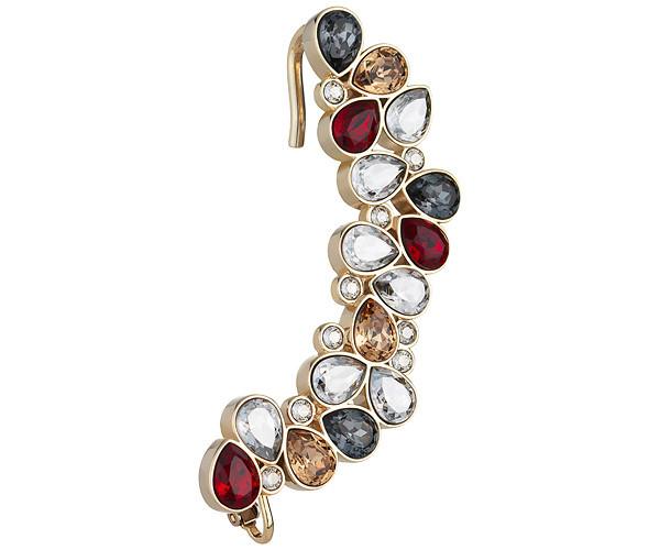 Swarovski Swarovski Mosaic Ear Cuff, Gold Plating Light Multi Gold-plated