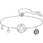Swarovski Lucy Round Bracelet, Multi-colored, Rhodium Plating