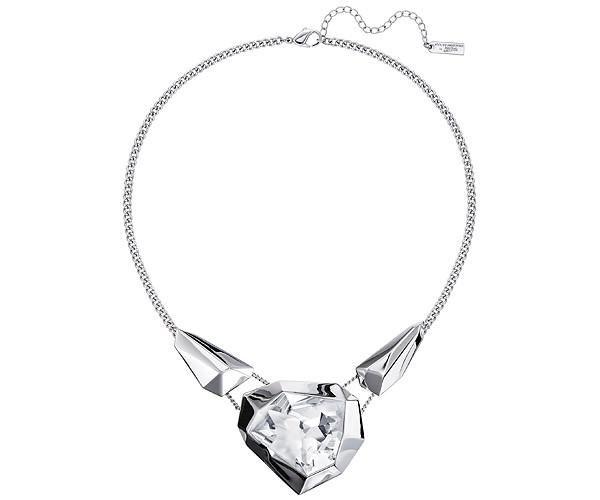 Swarovski Swarovski Jean Paul Gaultier For Atelier Swarovski, Reverse Necklace White Rhodium-plated