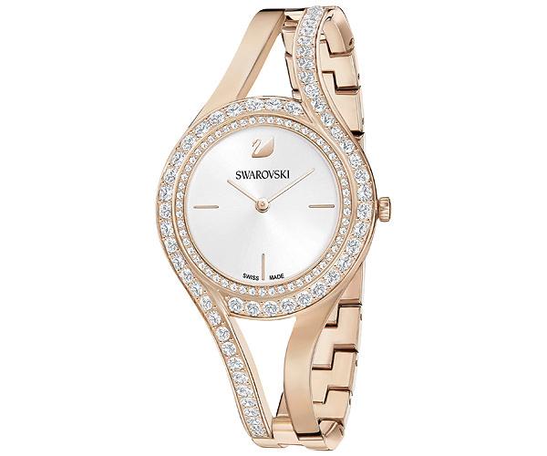 Swarovski Swarovski Eternal Watch, Metal Bracelet, White, Champagne Gold Tone White Champagne-gold Plated