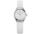 Swarovski Swarovski Dreamy Watch, Leather Strap, White, Silver Tone White Stainless Steel