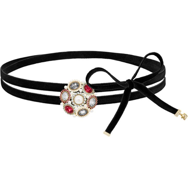 Swarovski Millennium Choker, Multi-colored, Gold Plating