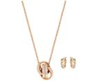 Swarovski Swarovski Further Set White Rose Gold-plated