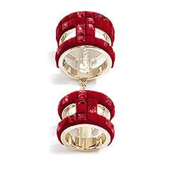 Swarovski Viktor And Rolf Velvet Rock Double Ring