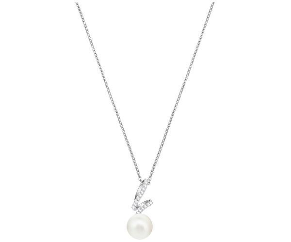 Swarovski Swarovski Gabriella Pearl Pendant, White, Rhodium Plating White Rhodium-plated