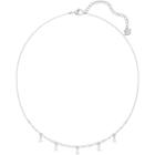 Swarovski Louison Necklace, Small, White, Rhodium Plating