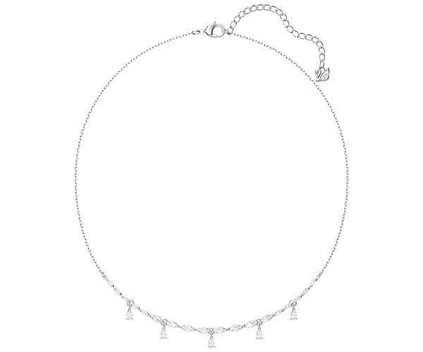 Swarovski Swarovski Louison Necklace, Small, White, Rhodium Plating White Rhodium-plated