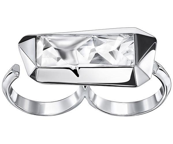 Swarovski Swarovski Jean Paul Gaultier For Atelier Swarovski, Reverse Ring White Rhodium-plated