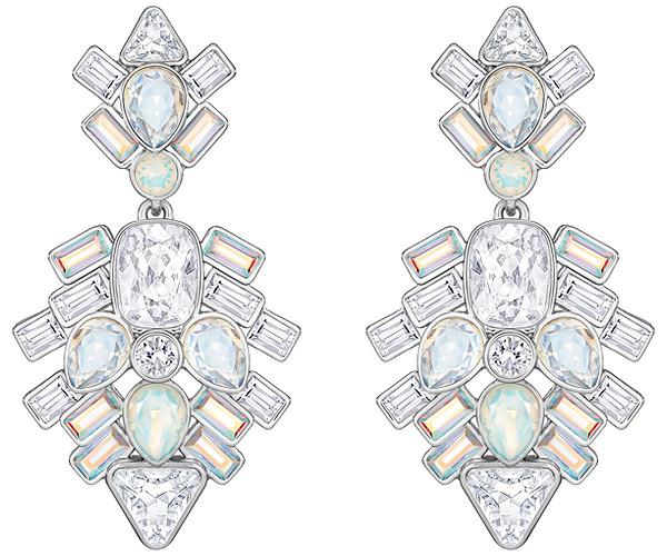 Swarovski Swarovski Festivity Pierced Earrings Light Multi Rhodium-plated