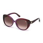 Swarovski Dana Purple Sunglasses - Asian Fit