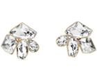 Swarovski Swarovski Mosaic Clip Earrings, Gold Plating White Gold-plated