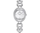 Swarovski Swarovski Stella Watch, Metal Bracelet, White, Silver Tone White Stainless Steel