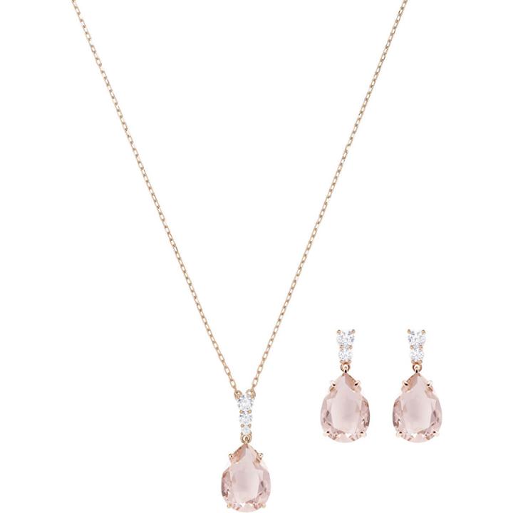 Swarovski Vintage Set, Pink, Rose Gold Plating