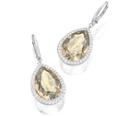 Swarovski Swarovski Deduce Pierced Earrings Brown Rhodium-plated