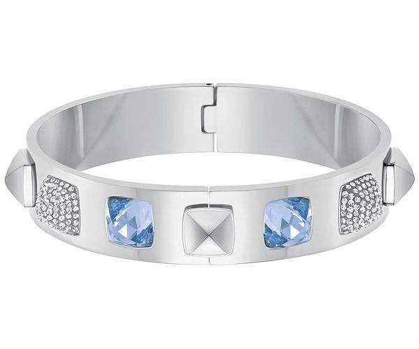 Swarovski Swarovski Glance Bangle, Blue Blue Stainless Steel