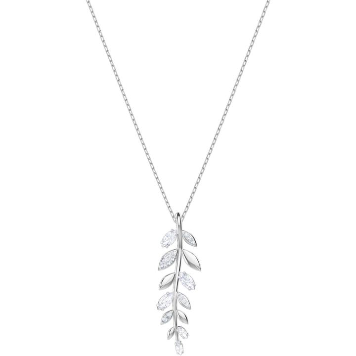 Swarovski Mayfly Pendant, White, Rhodium Plating