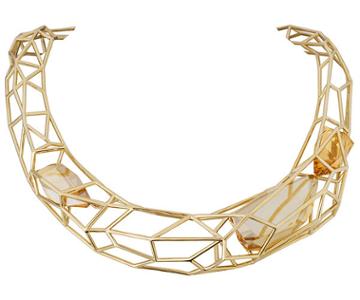 Swarovski Swarovski Atelier Swarovski By Fredrikson Stallard, Armory Small All-around Necklace Brown Gold-plated