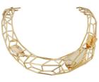 Swarovski Swarovski Atelier Swarovski By Fredrikson Stallard, Armory Small All-around Necklace Brown Gold-plated