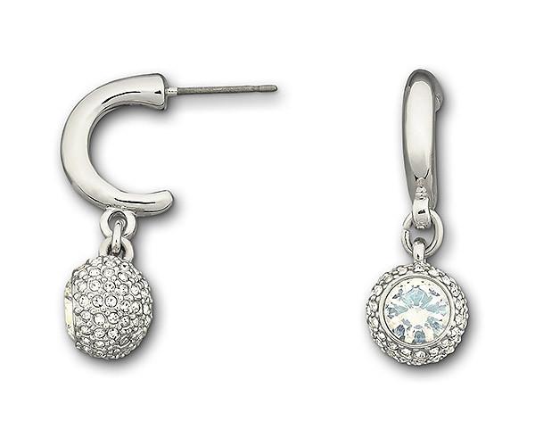 Swarovski Swarovski Flirt Pierced Earrings White Rhodium-plated