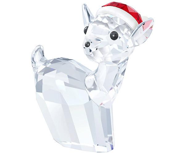 Swarovski Swarovski Doe With Santa's Hat Color Accents