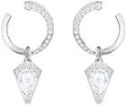 Swarovski Swarovski Lucy Kite Pierced Earrings, White, Rhodium Plating White Rhodium-plated