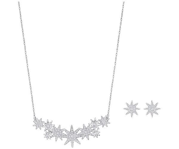 Swarovski Swarovski Fizzy Set White Rhodium-plated