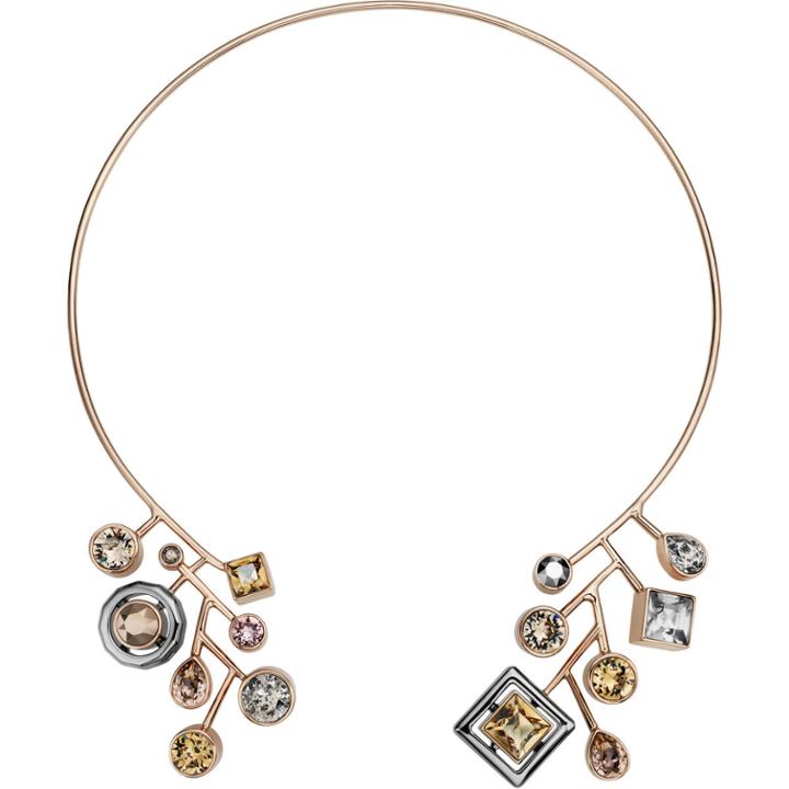 Swarovski Peter Pilotto Arbol Choker, Multi-colored, Rose Gold Plating