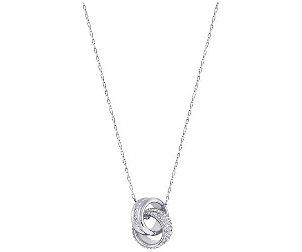 Swarovski Swarovski Further Pendant, Small, White, Rhodium Plating White Rhodium-plated