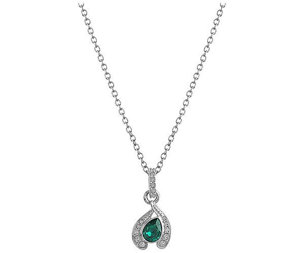Swarovski Swarovski Chestnut Pendant Green Rhodium-plated