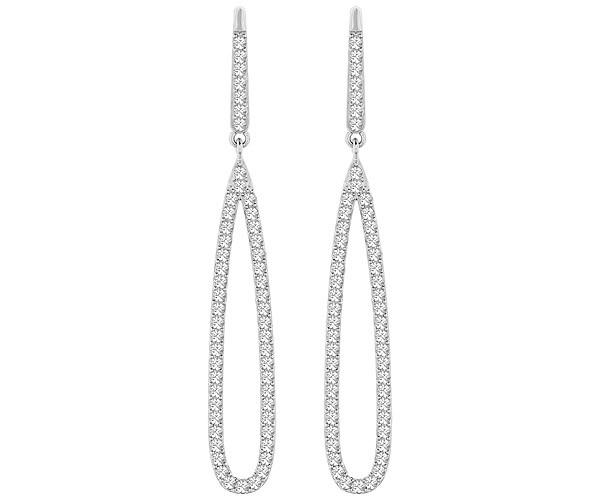 Swarovski Swarovski Creativity Pierced Earrings White Rhodium-plated