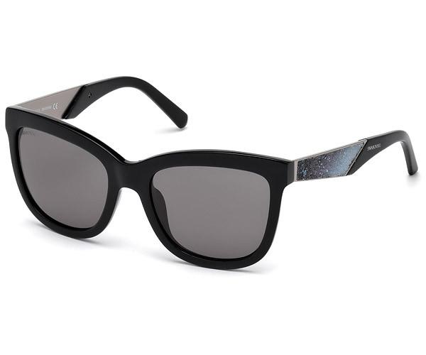 Swarovski Swarovski Sunglasses, Black Sk0125-f 01e