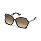 Swarovski Djulia Black Sunglasses - Asian Fit