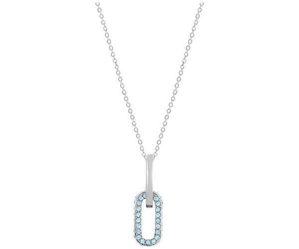 Swarovski Swarovski Bice Pendant Blue Rhodium-plated