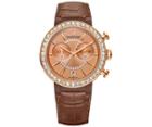 Swarovski Swarovski Citra Sphere Chrono Watch, Brown White Rose Gold-plated