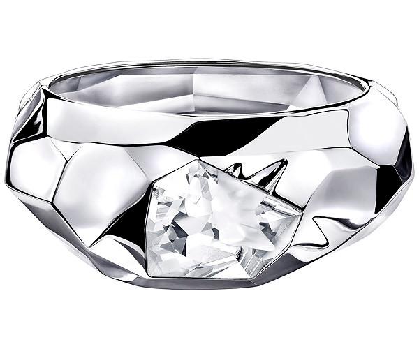 Swarovski Swarovski Jean Paul Gaultier For Atelier Swarovski, Reverse Bangle White Rhodium-plated